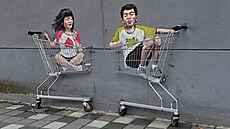 Dílo Ernesta Zacharevice v singapurské Victoria Street (26. listopadu...