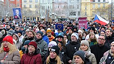 Demonstrace Milionu chvilek na podporu prezidenta Petra Pavla v Ostrav� (15....