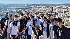 Mladí d��ín�tí basketbalisté b�hem turnaje EYBL v Alicance