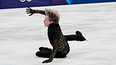 Americký krasobrusla� Ilja Malinin upadl.