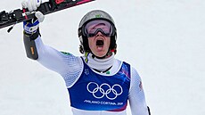 Zlatým medailistou z ob�ího slalomu je Brazilec Lucas Pinheiro Braathen.