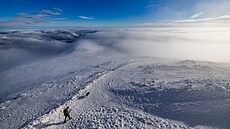 Výhled ze Sn�ky (9. února 2026)