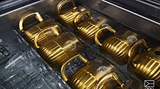 Zlatý p�llitr Budvaru � symbol spojení národního týmu a národního pivovaru