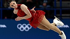 Deanna Stellatová-Dudeková a Maxime Deschamps z Kanady vystupují b�hem volné...