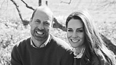Princ William a princezna Kate na snímku k Valentýnu (14. února 2026)