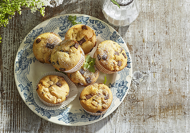 Cookies muffiny: Recept na extra vláčné těsto s kousky čokolády, které děti milují