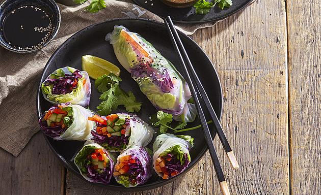 Jarní závitky: Recept na zdravý oběd plný barev