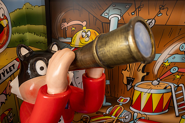 Fifinčina šatna i Myšpulínova laboratoř. Návštěvníci se ocitnou přímo ve Čtyřlístku