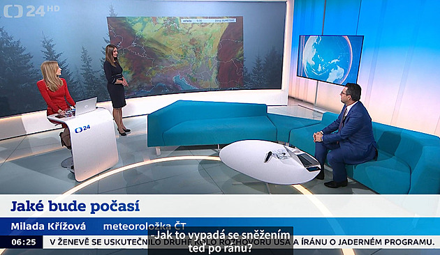 Česká televize spustila nepřetržité skryté titulky na ČT24