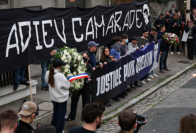 Tisíce lidí pochodovaly Lyonem na počet zabitého nacionalistického aktivisty