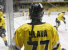 Nicolas Hlava b�hem rozbruslení Vlasatého zápasu