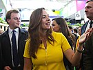 Sarah Knafoová, kandidátka strany Znovudobytí na starostku Pa�í�e (21. února...