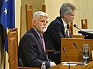 Prezident Petr Pavel vystoupil v Senátu na ve�ejné sly�ení s názvem Bezpe�nost...
