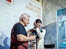 Rychlobrusla�ka Martina Sáblíková v �eském dom�. (21. února 2026)