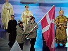 Dán�tí sportovci na záv�re�né ceremonii olympijských her (22. února 2026)