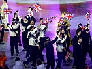 Britská výprava na záv�re�ném ceremoniálu zimních olympijských her 2026 ve...