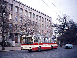 Trolejbus �koda 14 Tr, Hradec Králové, 1992