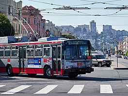 Trolejbus �koda 14 Tr SF byl verzí ur�enou pro San Francisco.