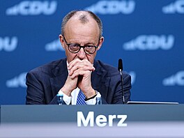 N�mecký kanclé� Friedrich Merz na celostátním sjezdu K�es�anskodemokratické...