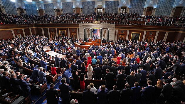 Americk� prezident Donald Trump pron�� projev o stavu unie. (24. �nora 2026)