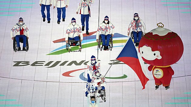 �esk� v�prava na zah�jen� paralympi�dy v Pekingu 2022.
