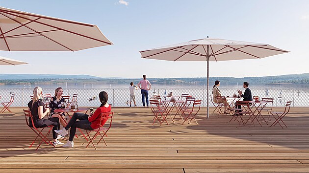 U jezera Most m� vyr�st modern� kemp.