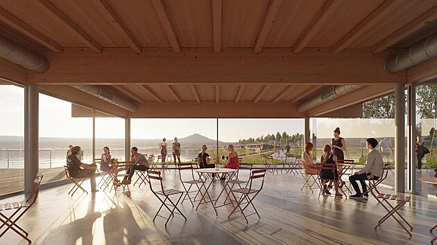 U jezera Most m� vyr�st modern� kemp.