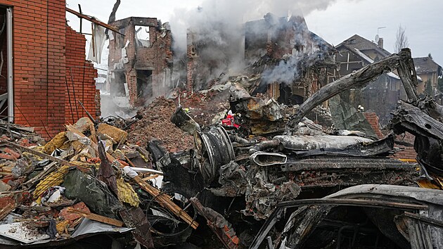 Dopady rusk�ho �toku na Kyjev. (22. �nora 2026)