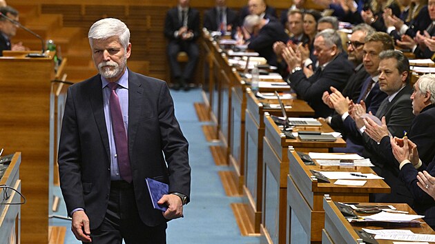 Prezident Petr Pavel vystoupil v Sen�tu na ve�ejn�m sly�en� s n�zvem Bezpe�nost Ukrajiny, bezpe�nost Evropy a obranyschopnost st�tu (24.�nora 2026)