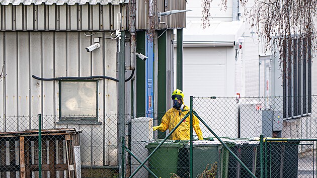 P��pravn� pr�ce p�ed likvidac� velkochovu slepic v Kosi�k�ch, kter� zas�hla n�kaza pta�� ch�ipky. (23. �nora 2026)