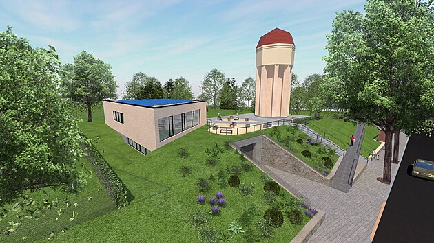 Vizualizace nov�ho depozit��e Muzea Hlu��nska