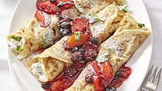 Mandlové pala�inky s ovocem