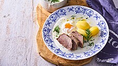 Koprová omá�ka s po�írovaným vejcem