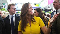 Sarah Knafoová, kandidátka strany Znovudobytí na starostku Pa�í�e (21. února...