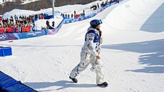 �í�anka Ailing Eileenová po zisku olympijského zlata na U-ramp�.