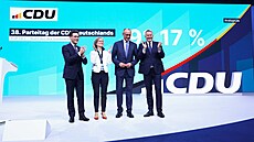 N�mecký kanclé� Friedrich Merz na celostátním sjezdu K�es�anskodemokratické...