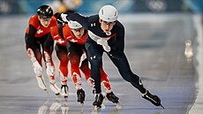 Metod�j Jílek se rozjí�dí p�ed hromadným závodem. (21. února 2026)