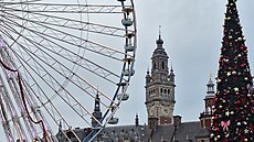 Historické nám�stí Grand Place ve francouzském m�st� Lille b�hem adventních...