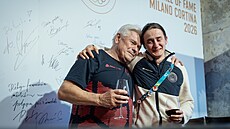 Rychlobrusla�ka Martina Sáblíková v �eském dom�. (21. února 2026)