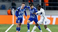 Momentka z utkání Konferen�ní ligy mezi Sigmou Olomouc a Lausanne.