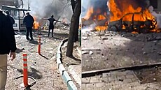 Destrukce v Teheránu, záb�ry ukazují zkázu