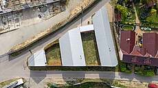 Pohled z dronu - trojúhelníková parcela je opravdu �za trest�...