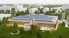 Vizualizace podoby nového prost�jovského krytého bazénu - varianty o délce 25...
