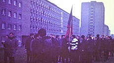 V listopadu 1968 se Vlasta Mace�ková ú�astnila stávky, kterou uspo�ádali...