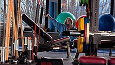 Americká ly�a�ka Mikaela Shiffrinová si po olympijském zlat� u�ívá klidné...