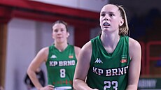 Cameron Swartzová z KP Brno p�i trestném hodu