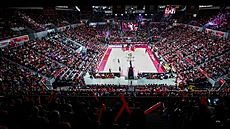 Diváctvo v Zaragoze sleduje zápas s USK Praha.