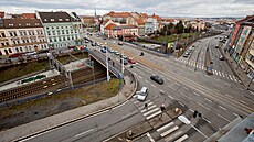P�ipravovaná rekonstrukce plze�ské k�i�ovatky na Belánce v Plzni má p�inést...