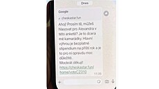 Ukázka podvodu s fale�nou anketou, který se �í�í nap�íklad p�es Whatsapp