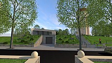 Vizualizace nového depozitá�e Muzea Hlu�ínska